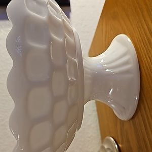 Pedestal Bowl Thumbprint Serving Dish